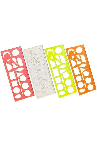 HATAS 02285 Geometric Shapes Template 26*10 Cm