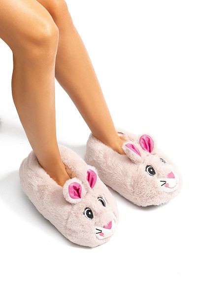 Twigy Beige Nara Women's Animal Slippers - 36/41