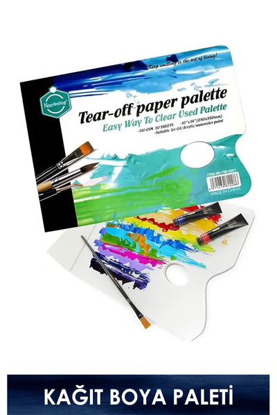 Genel Markalar Kağıt Boya Paleti 25x35cm / 30 Ypr. 110gr (YAĞLI BOYA, AKRİLİK...