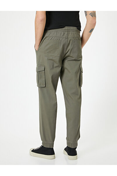 Koton Jogger Slim Fit Cargo Pocket Παντελόνι - Δαντέλα στη μέση