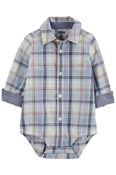 OshKosh Erkek Bebek Gömlek Body