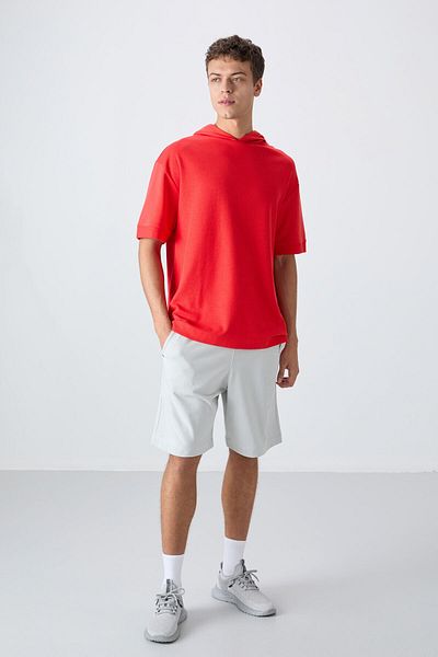 TOMMY LIFE Ανδρικό μπλουζάκι Fiesta Cotton Thick Surface Texture Oversize Fit Basic - 88335