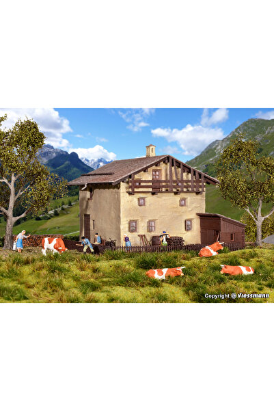 Viessmann 1:87 Ho Kibri Dağ ,köy  Evi Minyatür  Plastik Maket