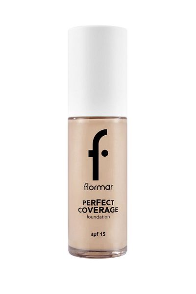 Flormar Perfect Coverage Dense Concealer Water-Based Foundation (PINK BOTTOM TONE) -105 Porcelain Ivory -8682536058223