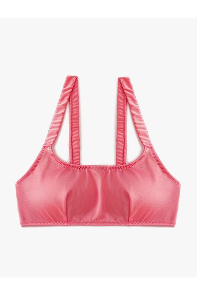Koton Πόρπη Κλείσιμο Bralet Μπικίνι Top - Gather Detailed Padded