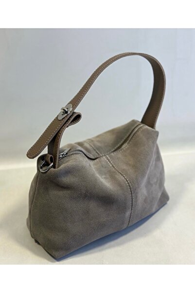 My Easy Shop Kadın Çanta  Süet Hakiki  Deri Omuz ve Çapraz Çanta Yeni Sezon