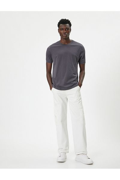 Koton Slim Fit Crew Neck Basic T-Shirt - Short Sleeve