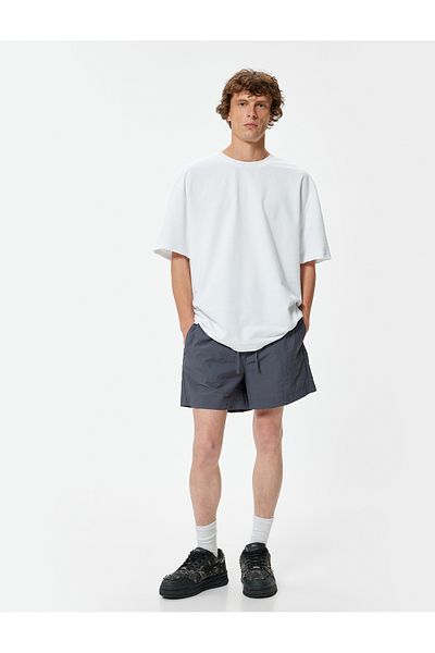 Koton Oversize σορτς με κορδόνια στη μέση και λεπτομέρεια στην τσέπη