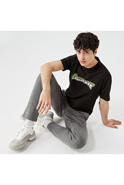 Lacoste Erkek Tappered Fit Desenli Gri Pantolon