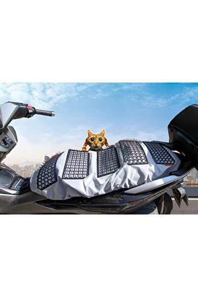 Kediyatmaz Kedi Yatmaz Gri Maxi Boy Scooter Için Dikenli Sele Kılıfı Kedi Ve Çocuk Önleyici Kılıf Sele Kılıfı