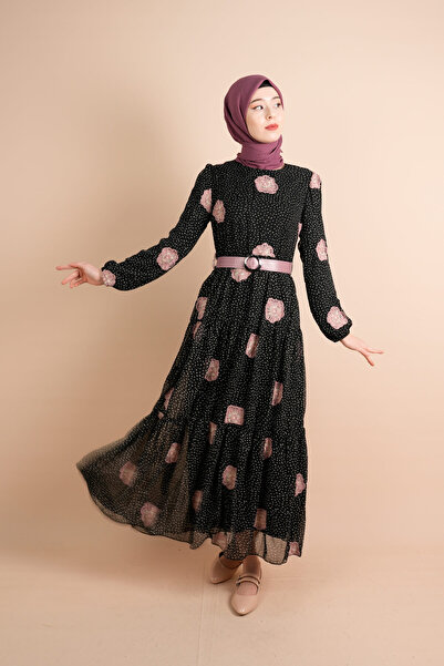 03KIZKULESITEKS مجموعة جديدة من الشيفون المبطن بنمط مولانا جلينكيت من بينيتون...