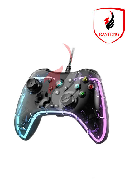RAYTENG Rgb Işıklı Oyun Kolu Ps3/Ps4/Pc/Switch/Android/Tv Box Uyumlu Joystick...