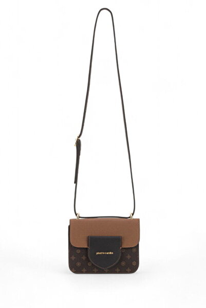 Pierre Cardin حقيبة كروس نسائية باللون البني مونوغرام 05PC24K811-MN