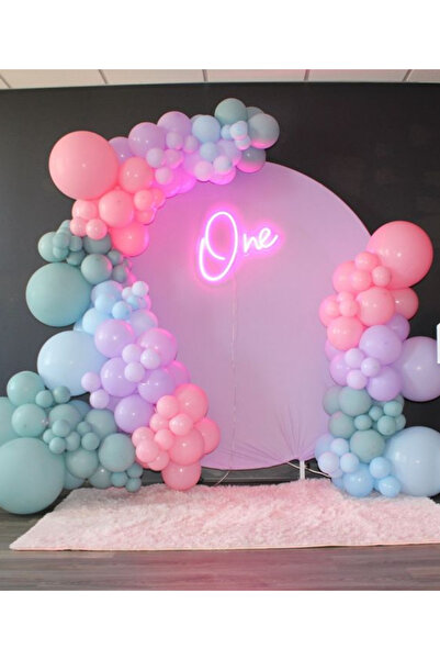 Çemrek Süs Parti Зимовий зелений рожевий ліловий набір повітряних кульок, 100...