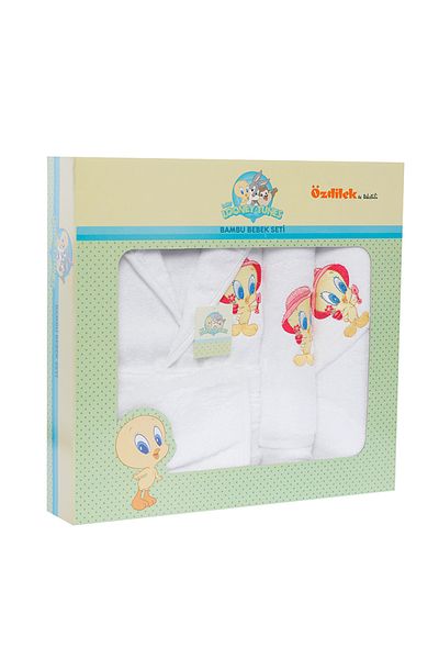 Özdilek Tweety Bachelor Embroidered Bamboo Newborn Baby Set