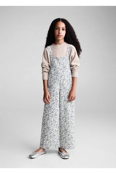 MANGO Kids Jumpsuit mit Blumenmuster