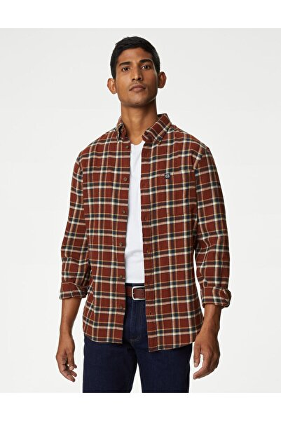 Marks & Spencer Saf Pamuklu Regular Fit Gömlek