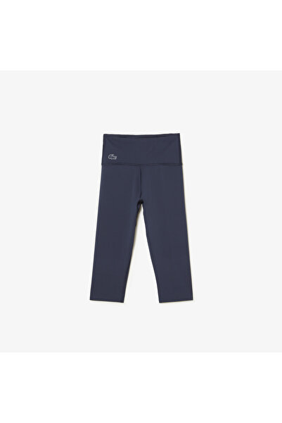 Lacoste Active Kadın Slim Fit Baskılı Lacivert Tayt