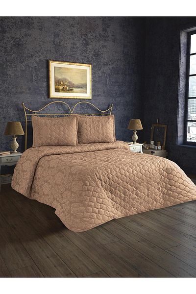 Menta store Комплект ватирани кувертюри за легло от 3 части, 240*260