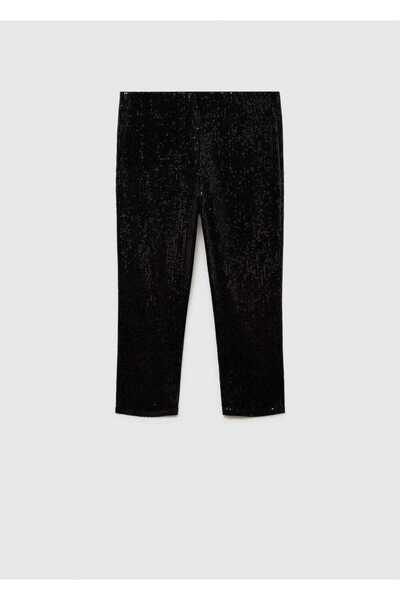 MANGO Woman Capri Leggings with Sequins