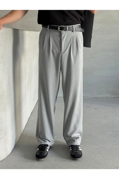 HYMAN Baggy Cut Men's Fabric Trousers