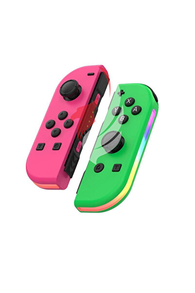 Genel Markalar Switch Oled Lite Uyumlu Rgb Işıklı Titreşimli Uzun Şarjlı Joy-con