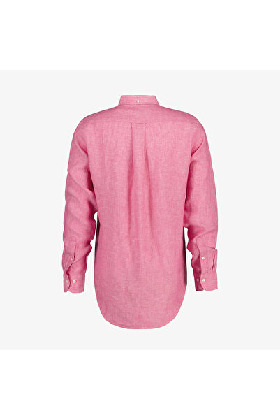 Gant Erkek Pembe Regular Fit Keten Gömlek