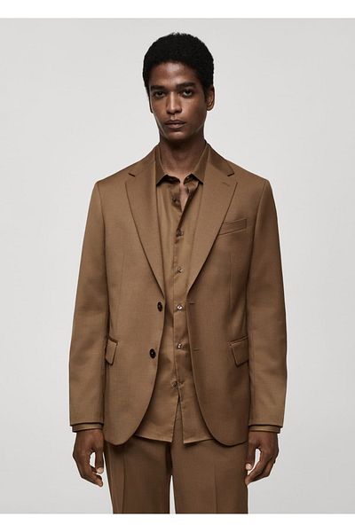 MANGO Man 100% Unprocessed Wool Slim-Fit Blazer Jacket