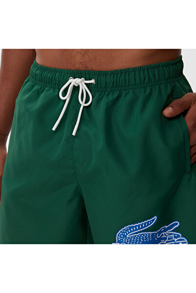 Lacoste Heritage Erkek Baskılı Yeşil Mayo Şort