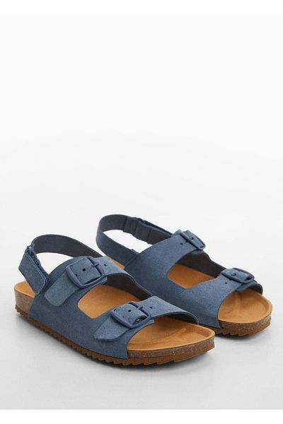 MANGO Kids Sandalen aus Leder mit Schnalle
