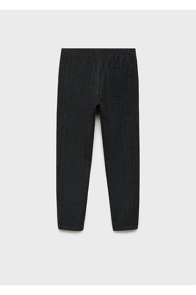 MANGO Kids Straight cut herringbone trousers