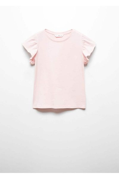 MANGO Kids Kurzärmliges T-Shirt mit Rüschen