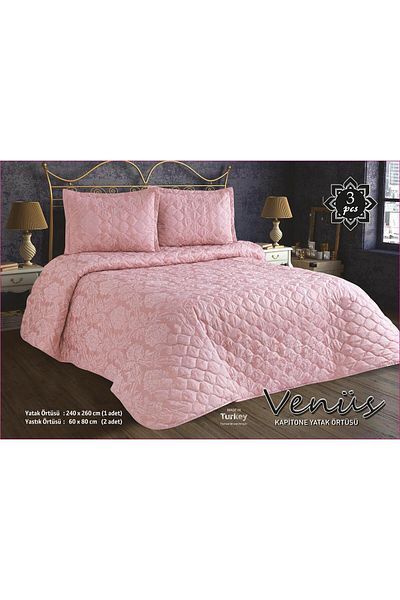 Menta store Quilted Bedspread Set Double 3 Pieces 240*260