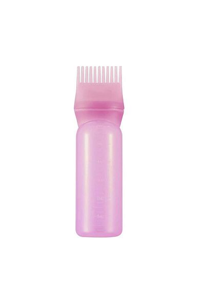 jetfast Pink Color Scalloped Hair Base Application Hair Coloring Bottle