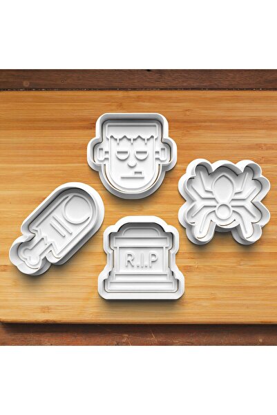 Hobist قالب كوكي الهالوين من فرانكنشتاين وقالب لب السكر