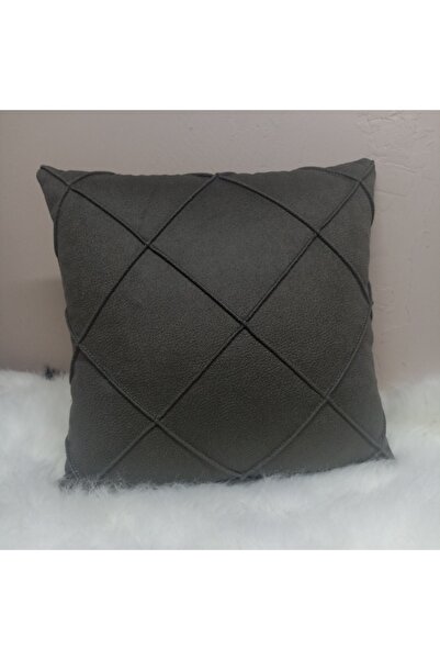 Rüyam Nubuk Füme Dekoratif Desenli Kırlent Kılıfı