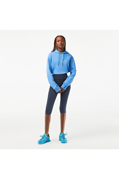 Lacoste Active Kadın Slim Fit Baskılı Lacivert Tayt