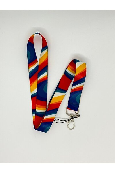 Sağlıkçı Shopping Πολύχρωμο λουράκι για κάρτες με θέμα το λαιμό