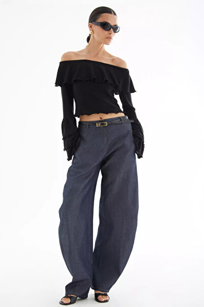 Keikei Lacivert kot uzun pantolon