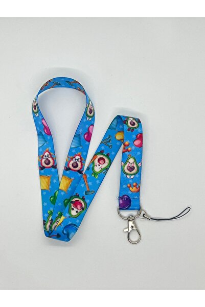 Sağlıkçı Shopping Curea pentru carduri cu șnur pentru gât cu tematică de avocado