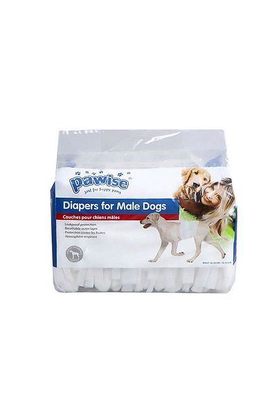 Pawise Disposable Male Dog Diapers L Zrnet