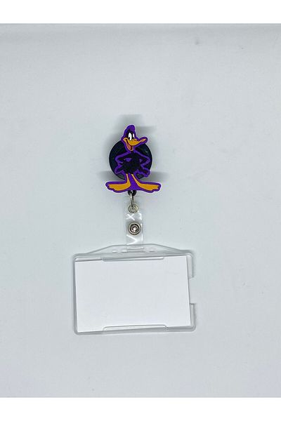 Sağlıkçı Shopping Suport pentru carduri Yoyo cu tematică Daffy Duck Suport pentru carduri Yoyo pentru guler