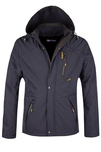 Delpino Férfi Softshell kabát - víz- és szélálló, szőrös