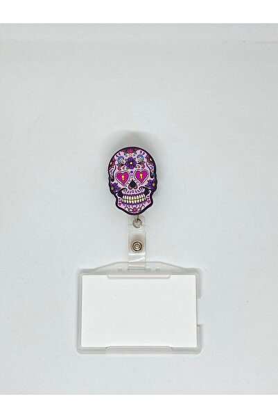 Sağlıkçı Shopping Suport pentru carduri Yoyo cu tematică craniu Suport pentru...