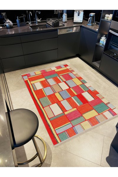 Rugs Modern Halı South Collection Multicolored Geometric Patterned Creative M...