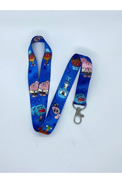 Sağlıkçı Shopping Gumball Temalı Boyun İpi Kart Askısı