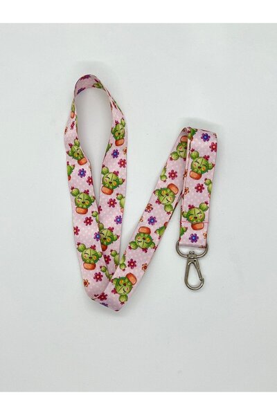 Sağlıkçı Shopping حزام بطاقات برباط للرقبة بتصميم الصبار 1