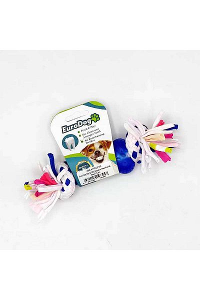 Eurodog Dental Floss Teeth Scratching Blue Bone Blue 15 cm Dpmah
