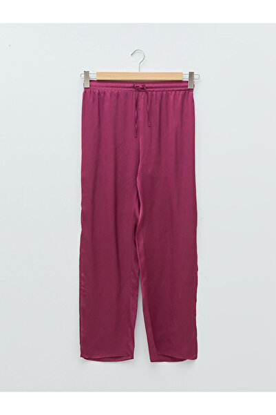 LC Waikiki Lcw V-neck krajka s krátkým rukávem saténové dámské pyžamo sada