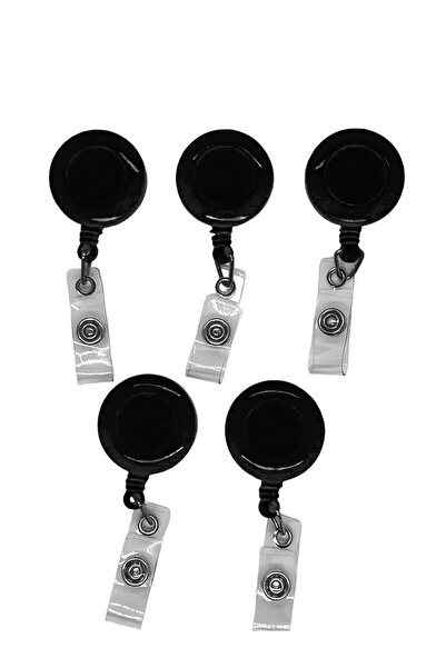 Sağlıkçı Shopping 5 حاملات بطاقات يويو بلاستيكية سوداء